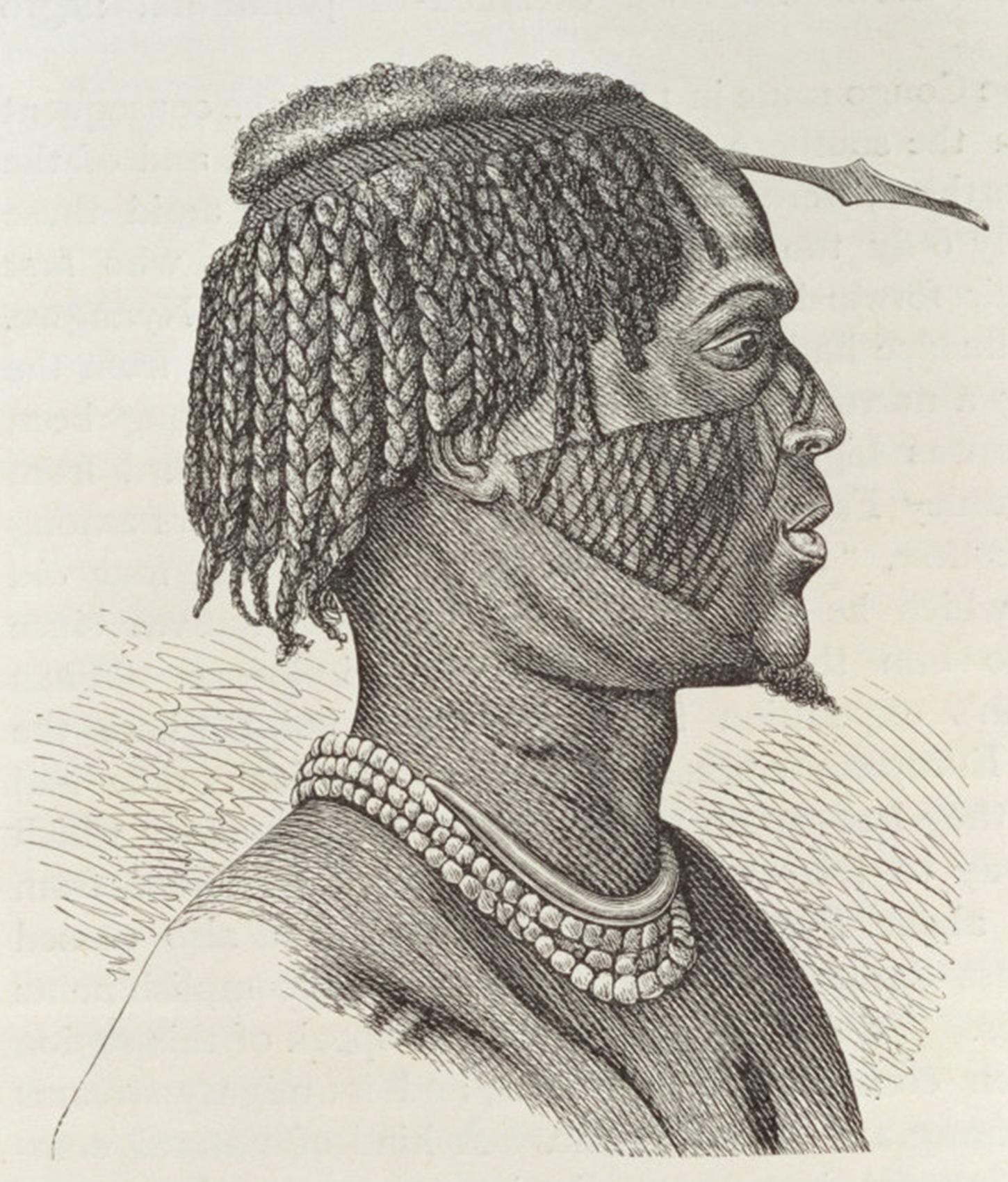 Azande Men ethnic afro Hair archive style history Zaire Congo Sudan