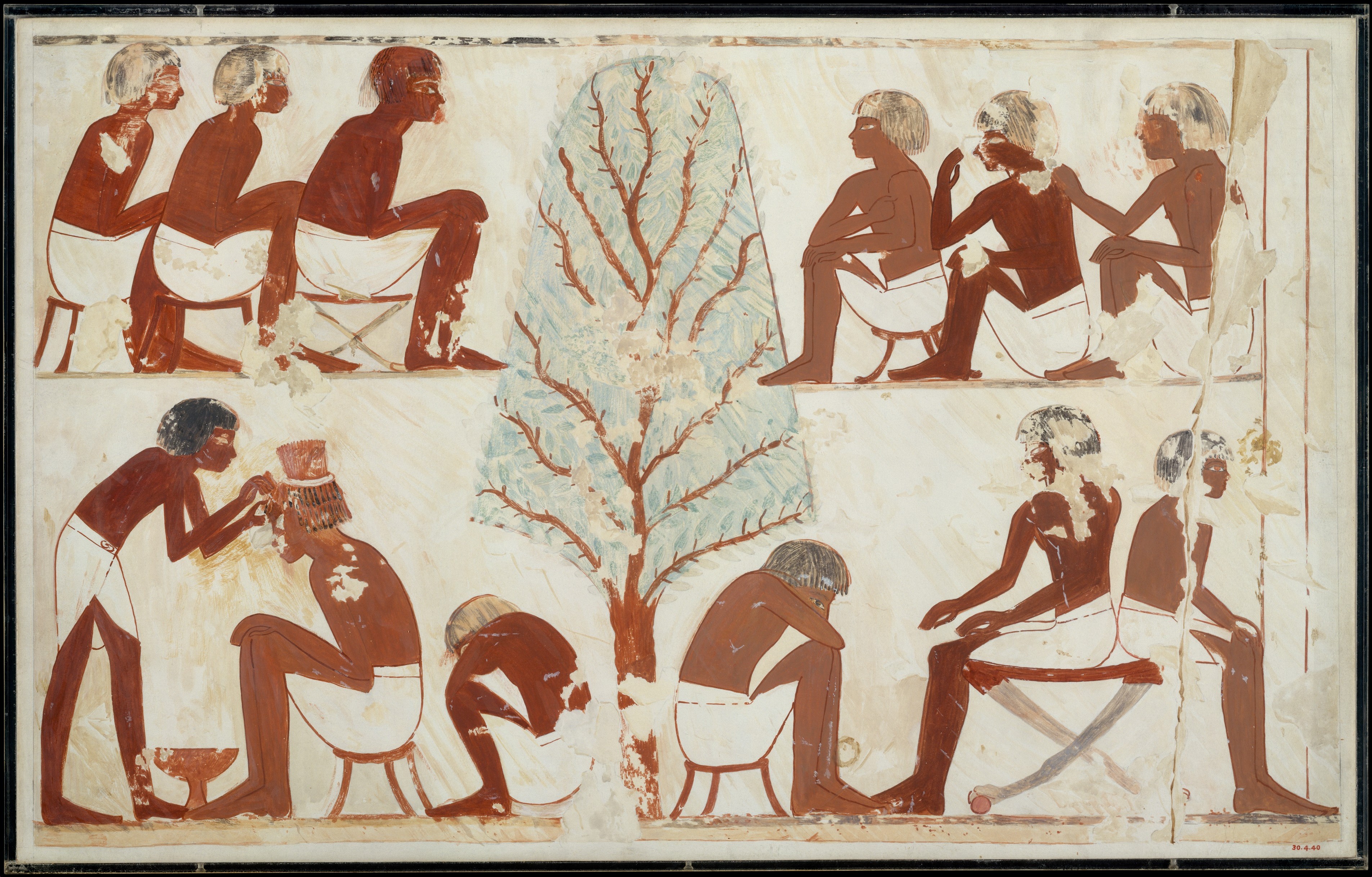 Men hair style ancient Egypt afro archive history